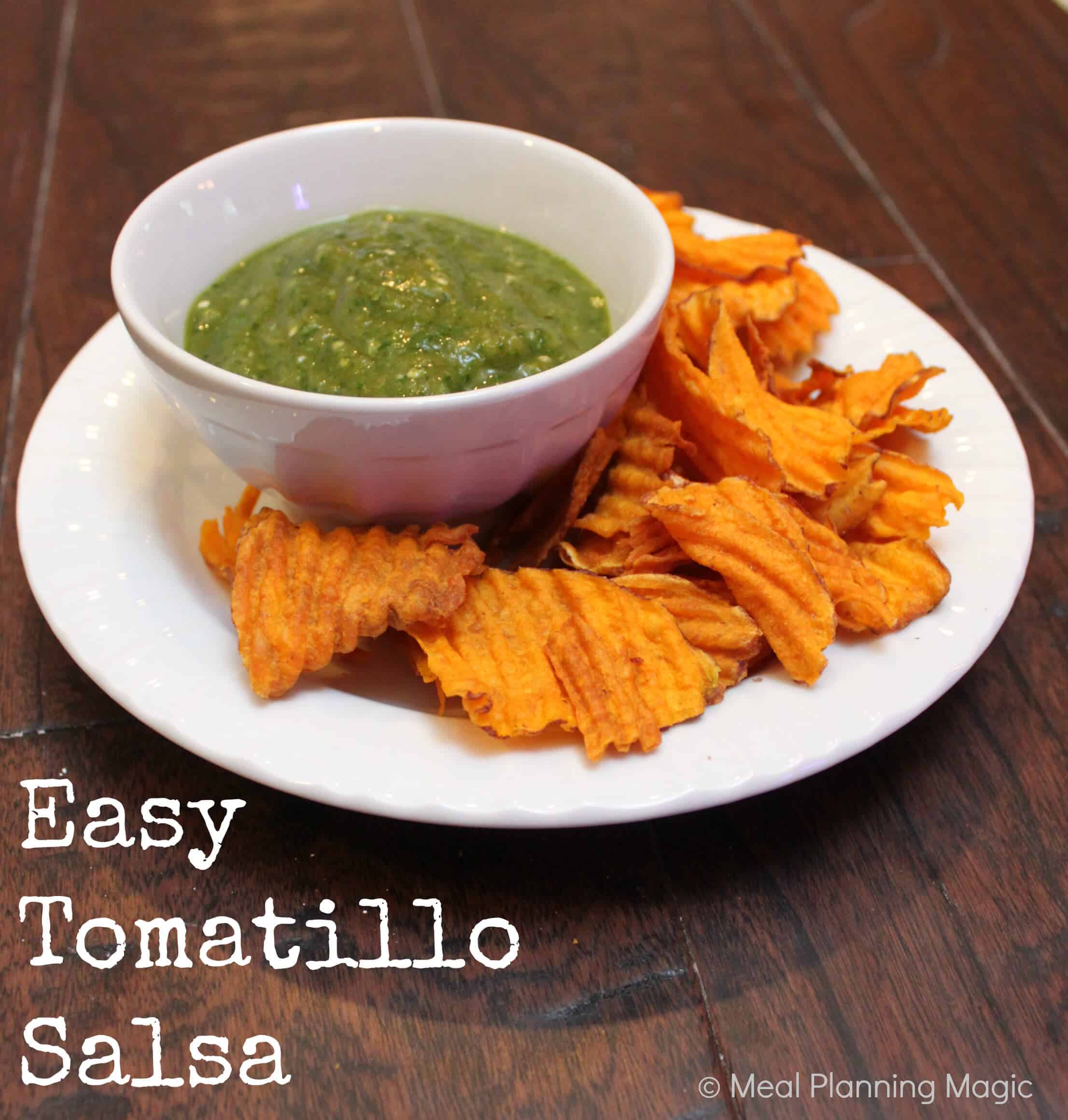 Easy Tomatillo Salsa | Meal Planning Magic | #EatAtoZChallenge