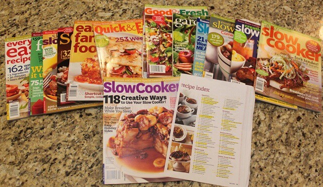 And then there's the magazine/soft cover style cookbooks that call my name whenever a new edition comes out. Thank goodness I can save 30% when I buy them at Sam's Club!