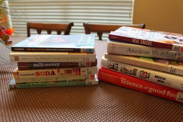 Can't forget the books I pick up at the library to check out and try. You can never have enough recipes. right?