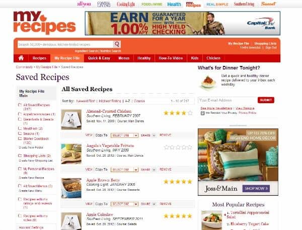 And you can't forget the online recipe boxes either!