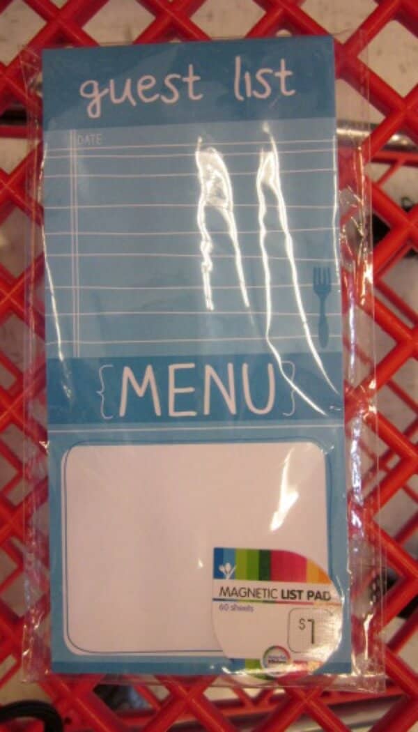 Fun Meal Planning Tools for $1 (or so) from Target | Meal Planning Magic