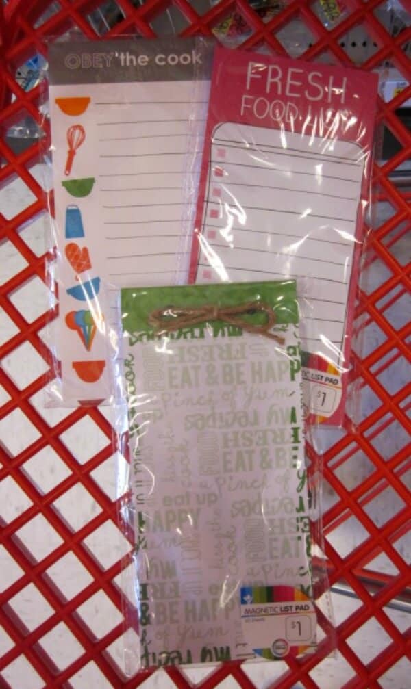 Fun Meal Planning Tools for $1 (or so) from Target | Meal Planning Magic