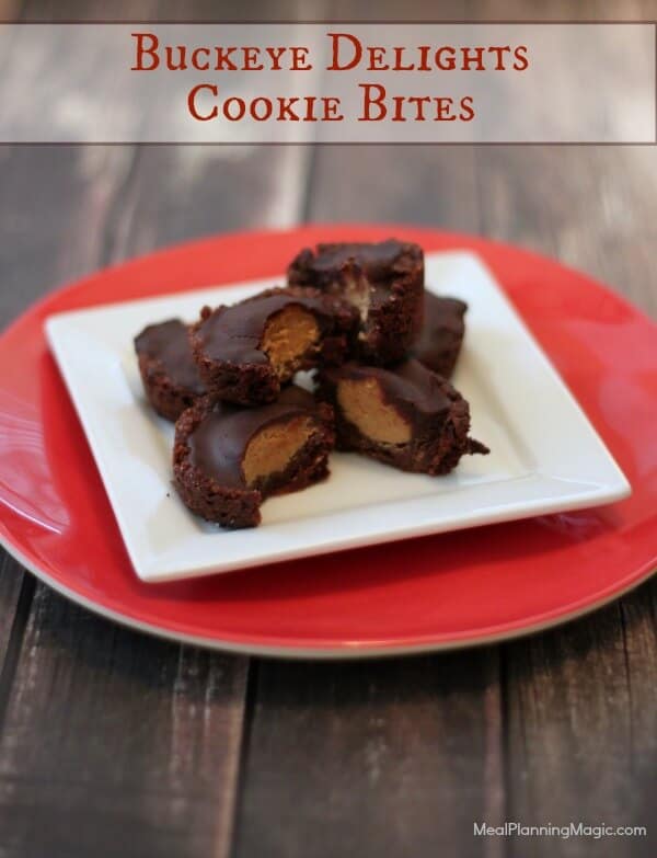 Buckeye Delights Cookie Bites | A delicious twist on traditional buckeye balls! | MealPlanningMagic.com