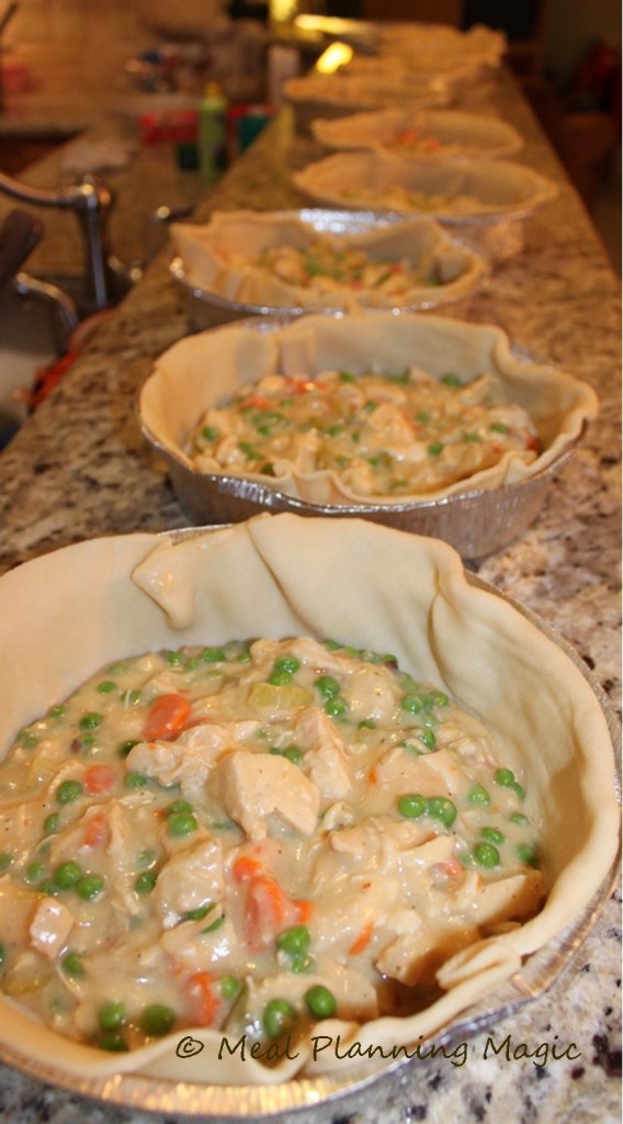 Freezable Chicken Pot Pie | mealplanningmagic.com | @mealplanmom