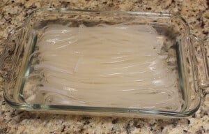 rice noodles, before soaking