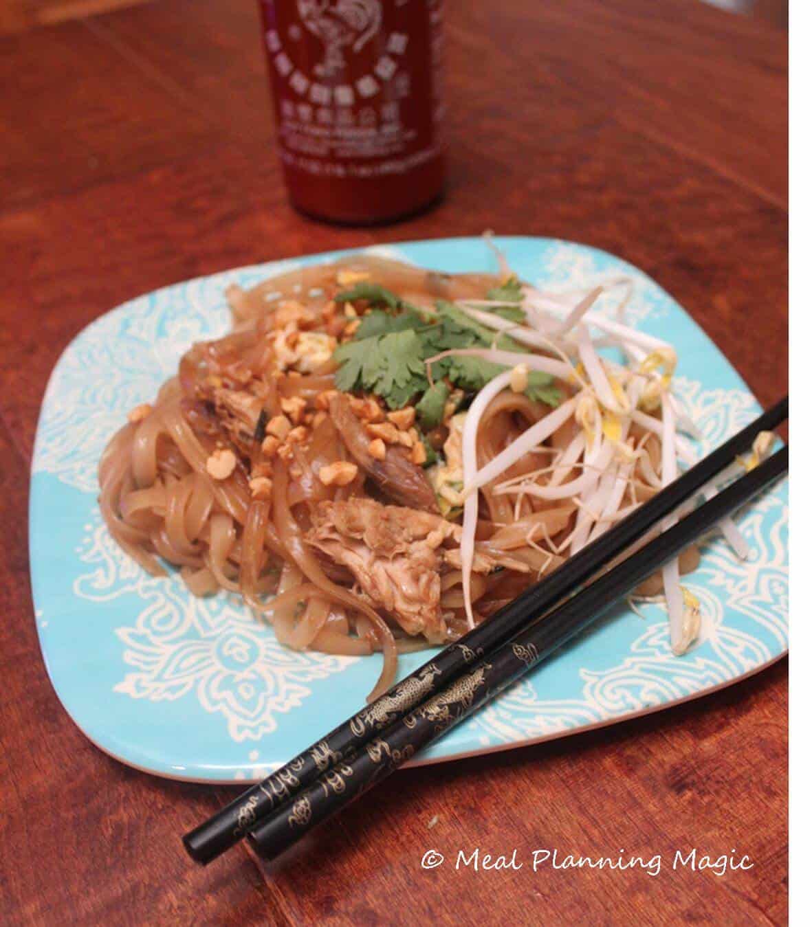 easy pad thai image Easy Pad Thai, also kid-friendly! from @mealplanmom