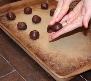 Making chocolate covered cherry delight cookies