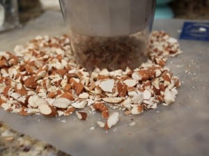 chopped almonds