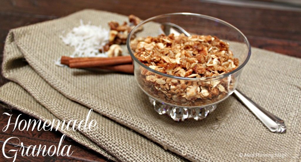 #Homemade Granola Recipe from @mealplanmom