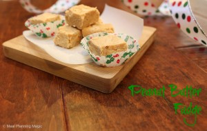 peanut butter fudge image Peanut butter fudge is easy to make and delicious! It is the perfect homemade candy to make for holiday gifts, cookie exchanges, and dessert tables.