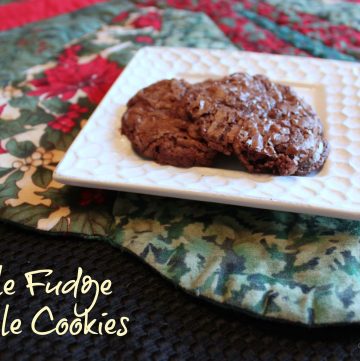 Crinkly Fudge Truffle Cookies