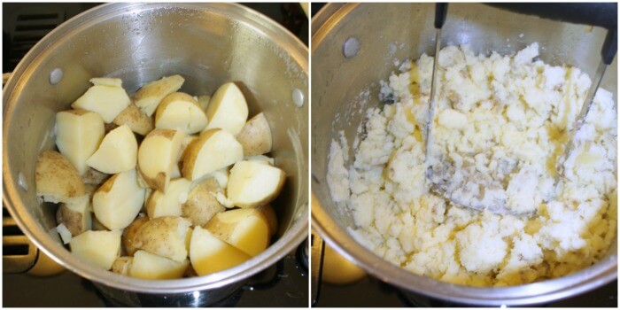 garlic-herb-mashed-potatoes-process-collage