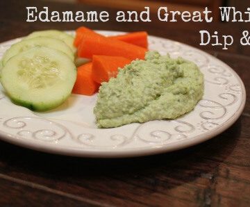 Edamame and Great Northern White Bean Dip & Spread #EatA2ZRecipeChallenge | Meal Planning Magic