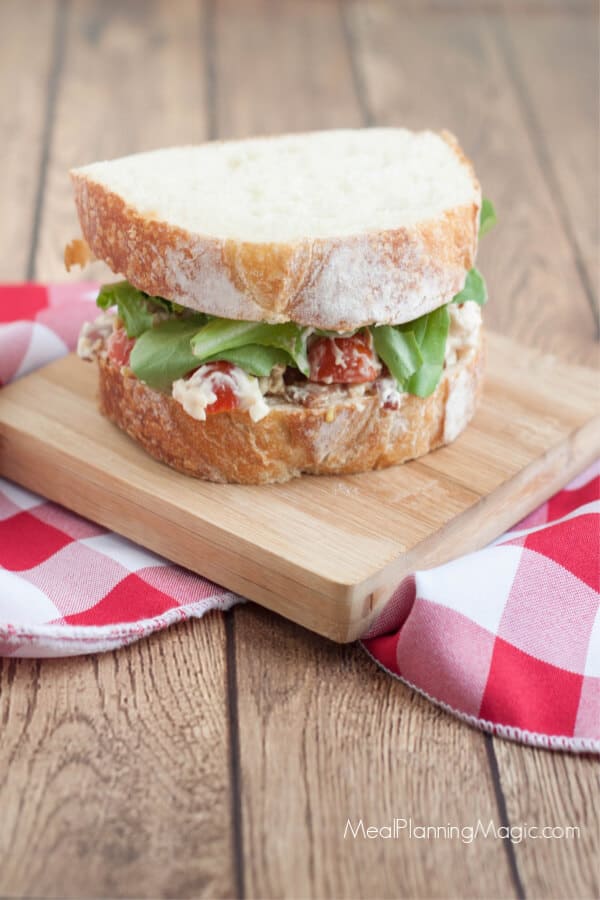 image of BLT chicken salad sandwich