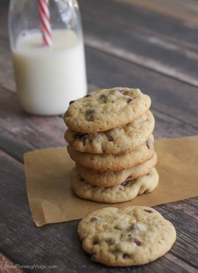 If you love a softer, chewier cookie, my Classic Chocolate Chip Cookies fit the bill. With only a few basic ingredients, they will disappear almost as fast as you can make them! Recipe at MealPlanningMagic.com