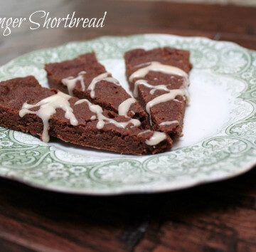 Fudgy ginger shortbread are delicious chocolate shortbread cookies with a hint of ginger flavor, perfect for any holiday cookie platter! | 12 Weeks of Christmas Treats Blog Hop hosted by Meal Planning Magic