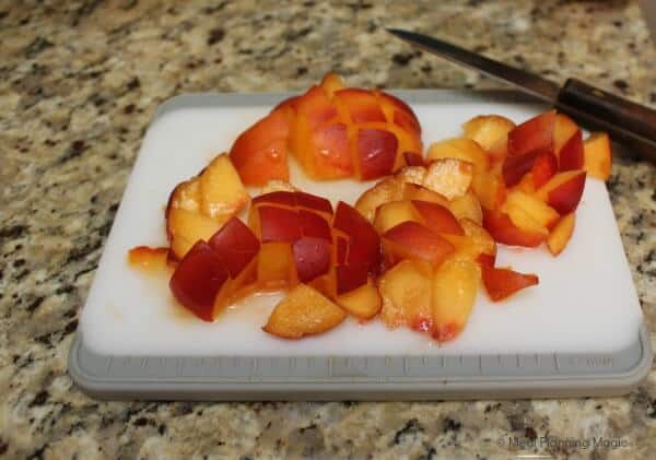 diced nectarines