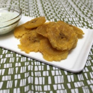 Savory Plantains Tostones | #EatingAtoZChallenge | MealPlanningMagic.com