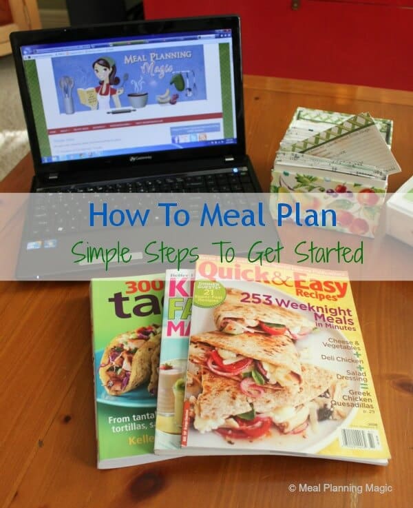 How To Meal Plan--Simple Steps to Get Started | from MealPlanningMagic.com