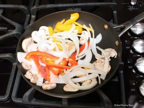 Spinach and Saut&eacute;ed Vegetables Panini | Easy Vegetarian recipe from MealPlanningMagic.com