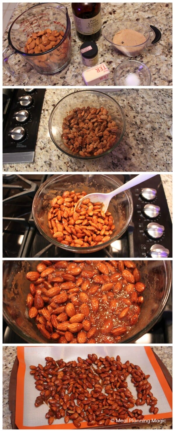 Quick and Easy Spiced Caramel Nuts | #12wksxmastreats | MealPlanningMagic.com