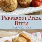 Collage image of Pepperoni Pizza Bites