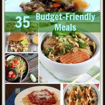 35 Budget Friendly Meal Recipe Roundup | compiled by MealPlanningMagic.com