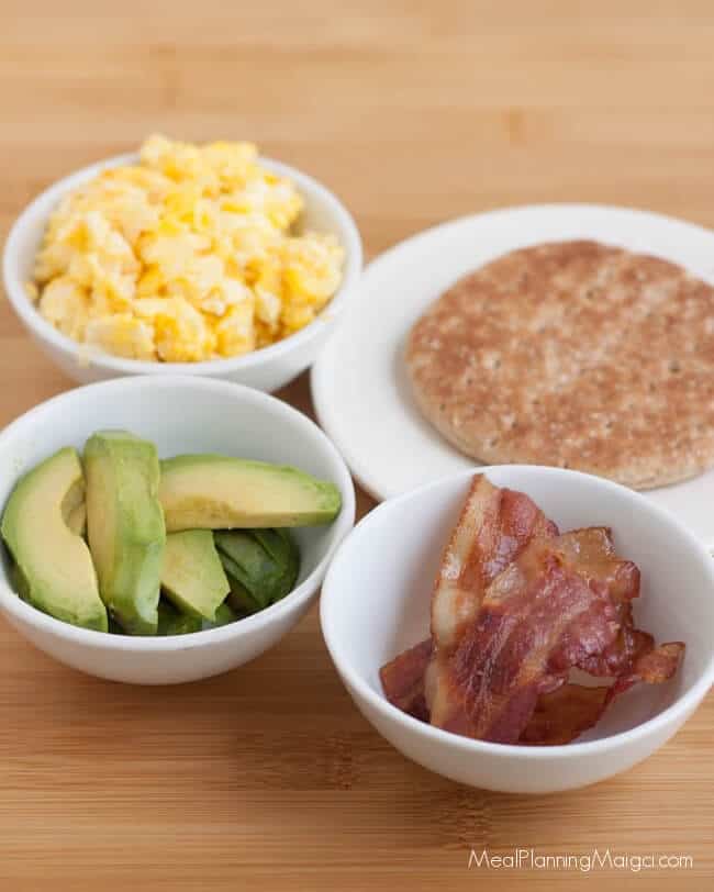 Only four ingredients, this Quick and Easy Egg Bacon Avocado Breakfast Sandwich is a tasty, satisfying on-the-go breakfast option. And much of it can be made ahead too