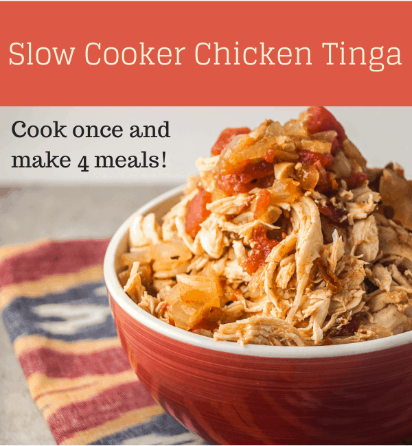 Slow Cooker Chicken Tinga and 3 additional recipes to make from it.