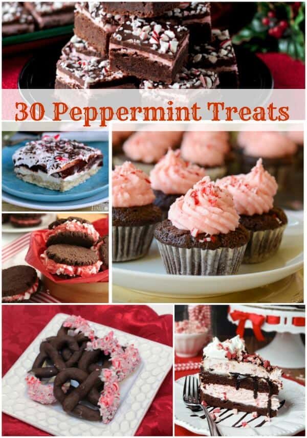 30 Peppermint Treats roundup | 12 Weeks of Christmas Treats |Find recipes at Meal PlanningMagic.com