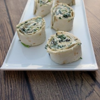 Spinach Kale Tortilla Bites