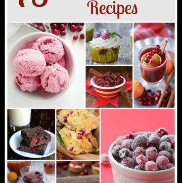 Fresh Cranberry Recipe Roundup with more than 75 recipes from sweet to savory and in between! | Find them at www.mealplanningmagic.com