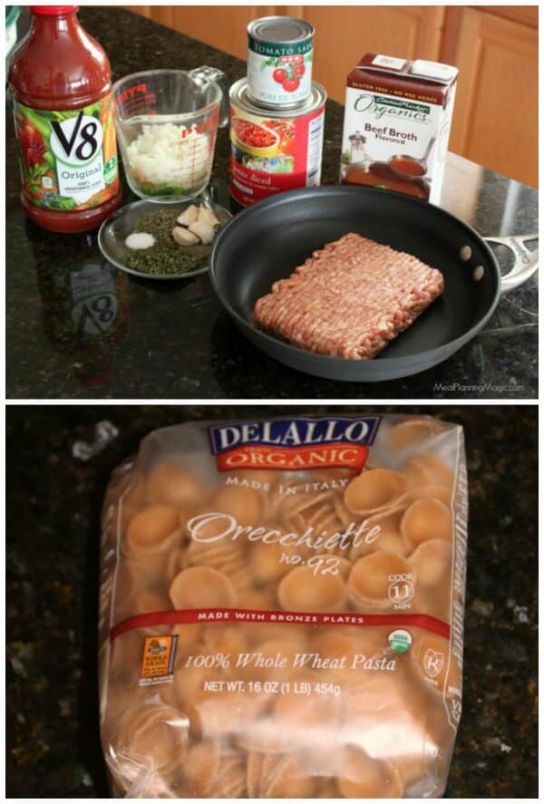 Simple ingredients come together quickly for this Crockpot Lasagna Soup | Recipe at MealPlanningMagic.com