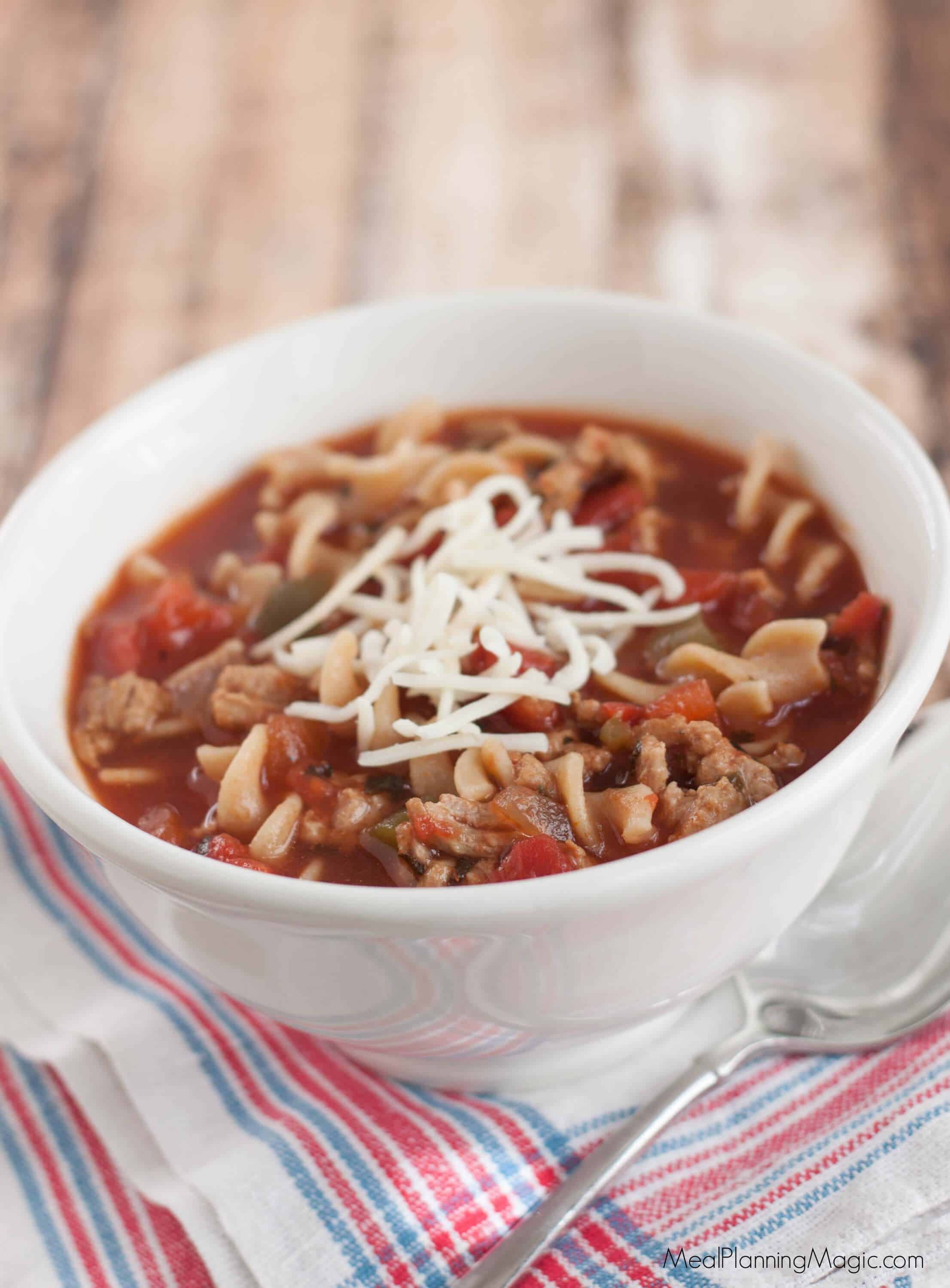 Crockpot Lasagna Soup Recipe