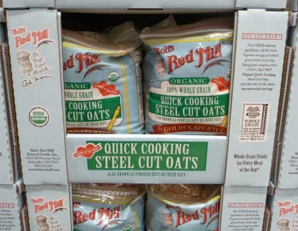 Save money on organic steel cut oats by buying in bulk! More tips at MealPlanningMagic.com