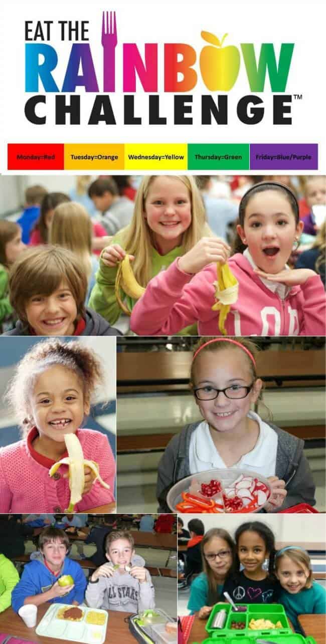 Eat the Rainbow Challenge - Fun Way for School Kids to Eat More Fruits and Veggies in Five Days! | Find out more at MealPlanningMagic.com