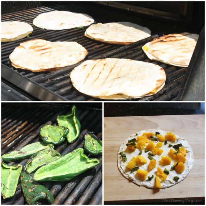 Easy Mango Poblano Quesadillas | Recipe at MealPlanningMagic.com