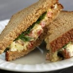 BLT Egg Salad Sandwich ~ A mashup of your favorite flavor combinations all in one sandwich! | Recipe at MealPlanningMagic.com