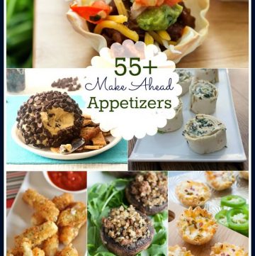55+ Make-Ahead Appetizers Roundup | Perfect for the holidays or anytime you're hosting a party! | Find recipe links at MealPlanningMagic.ccom
