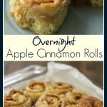 collage image of Overnight Apple Cinnamon Rolls