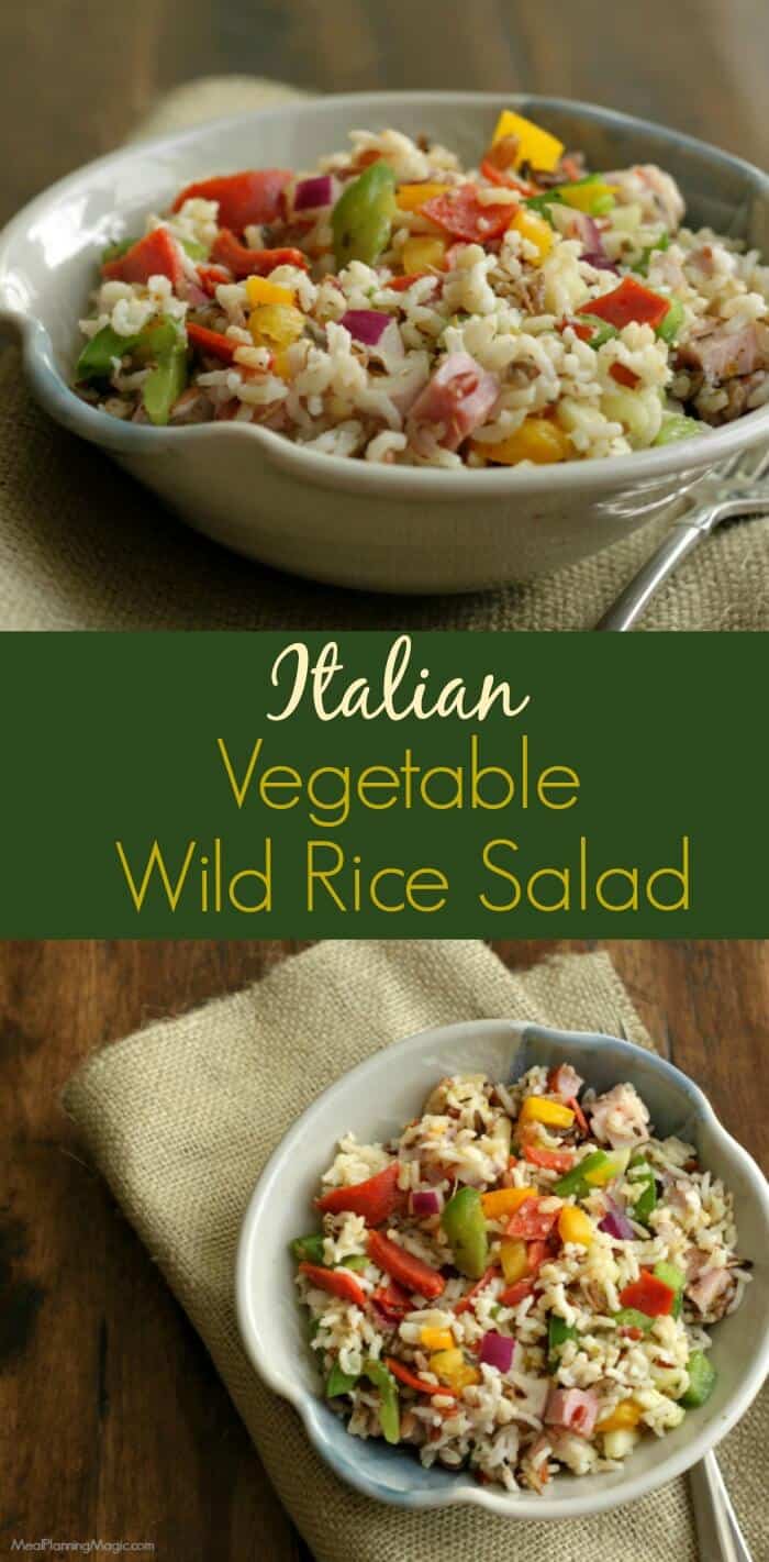 Italian Vegetable Wild Rice Salad
