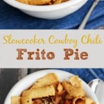 You can enjoy chili year round with Slowcooker Cowboy Chili Frito Pie! Full of better-for-you ingredients, indulge your cravings with this flavorful version! | Recipe at MealPlanningMagic.com