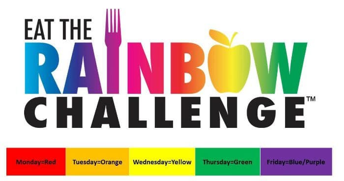 Eat the Rainbow Challenge - Fun Way for School Kids to Eat More Fruits and Veggies in Five Days! | Find out more at MealPlanningMagic.com