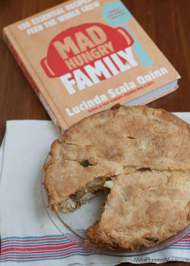 Thanksgiving Leftover Pie is comfort food at it's best! Combine your favorite traditional Thanksgiving leftovers like turkey with a creamy vegetable mixture, stuffing and mashed potatoes then add a pie crust to make this savory pie that is sure to be a huge hit and take reinventing leftovers to a new level. Get the recipe at MealPlanningMagic.com