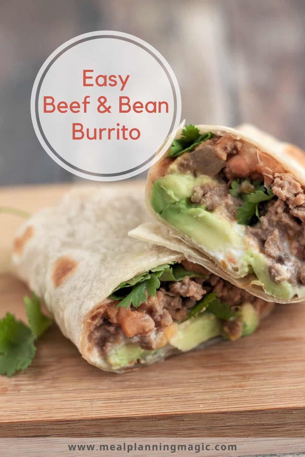 Easy Beef and Bean Burritos