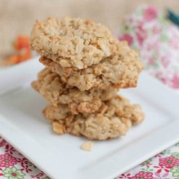 These Cracker Jack Cookies have a hint of caramel with a slight crunch from the peanuts and a secret ingredient. Make a double batch for the freezer so you'll always have some on hand!