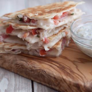 Simple Mediterranean Quesadillas are a delicious twist on traditional quesadillas and a great go-to option for an easy lunch or dinner. You can even prep ahead the filling to make them even easier come meal time! Get the recipe at MealPlanningMagic. com