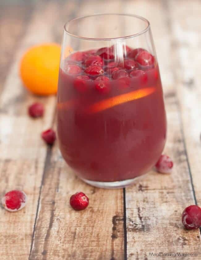 Super Simple Cranberry Orange Sangria