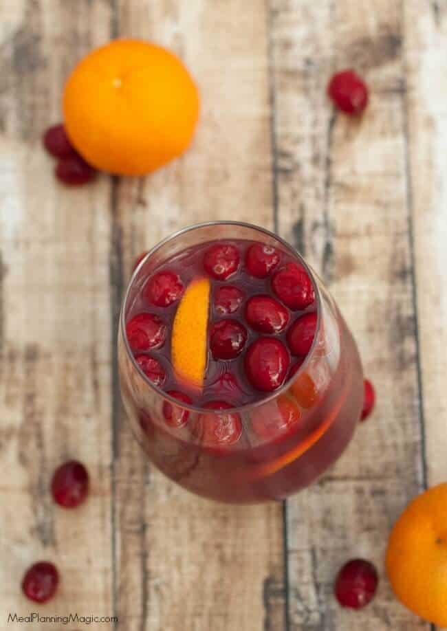 This Simple Cranberry Orange Sangria is just that—so simple! And delicious too. With only a few ingredients, it is easy to make ahead and serve any time of the year.