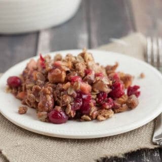 Healthy Cranberry Apple Crisp